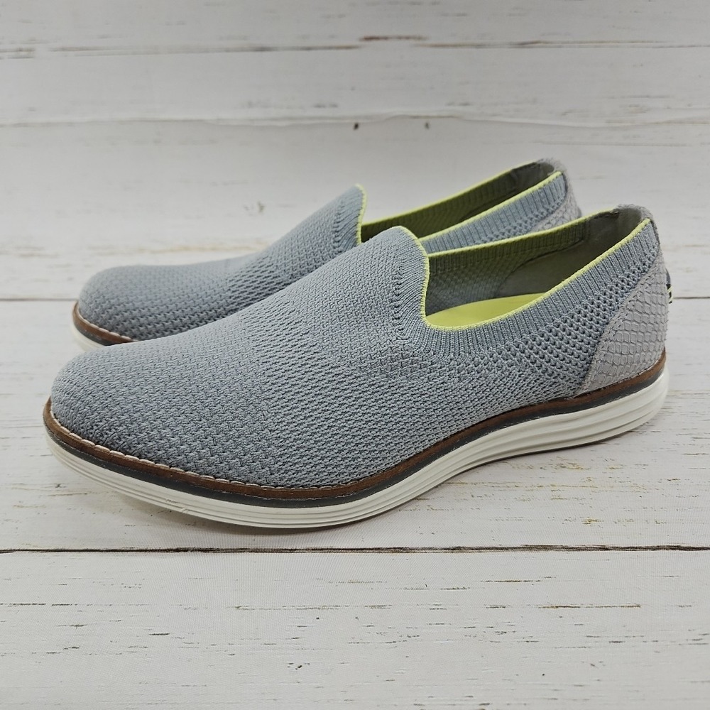 Cole Haan Shoes Womens 7.5B Original Meridian Loafer Gray Almond Toe Slip‎ On